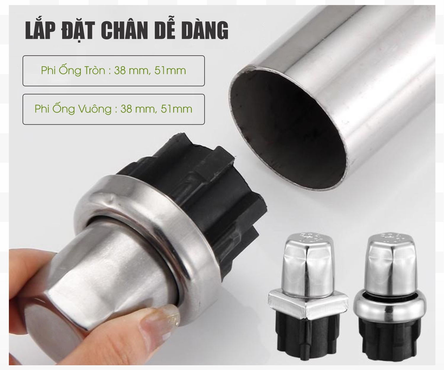 Chân tăng chỉnh nồi phở điện
