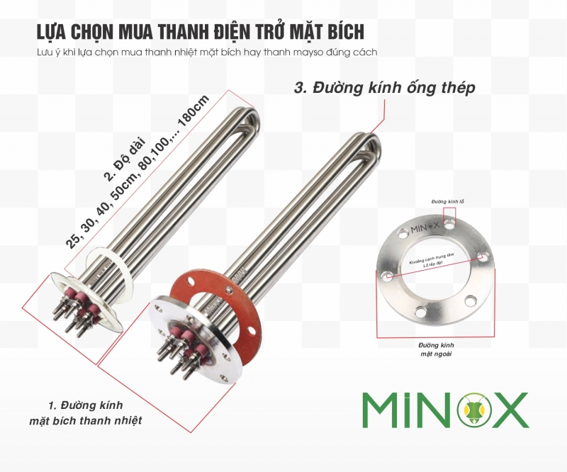 Điện trở mặt bích 6kw, 9kw, 12kw
