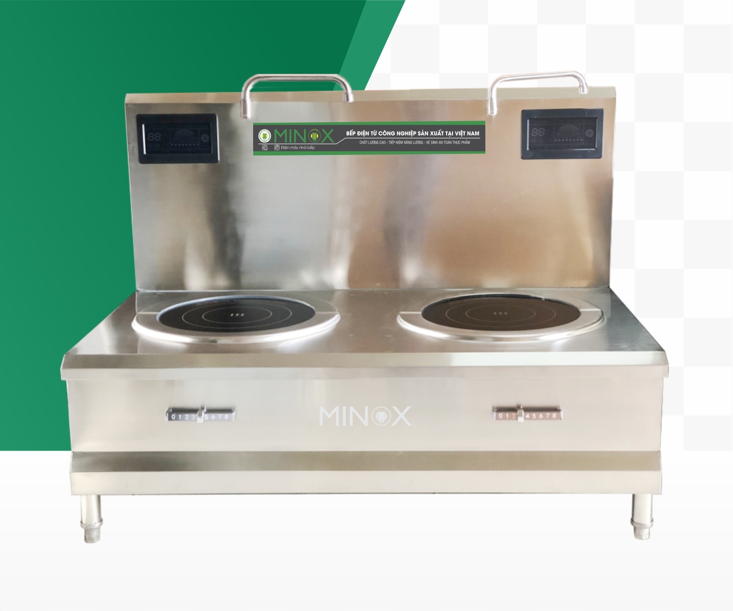 Bếp từ 8kw hầm đôi công nghiệp