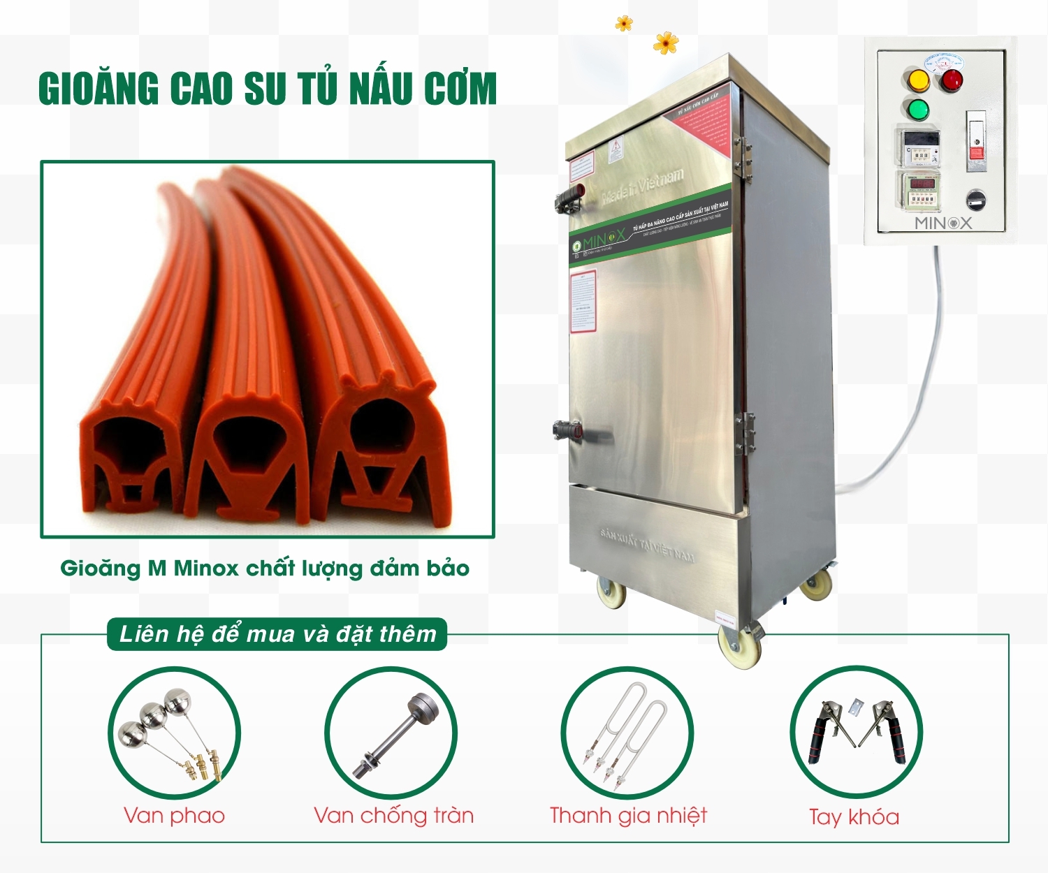 Gioăng cao su tủ nấu cơm
