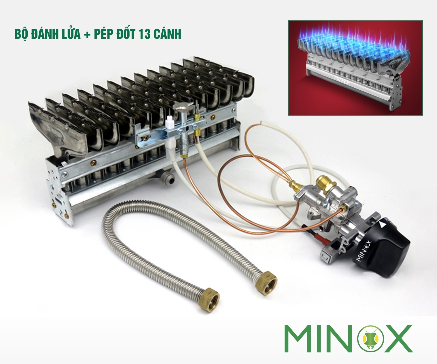Bộ đánh lửa và Pép đốt 13 cánh tủ cơm gas