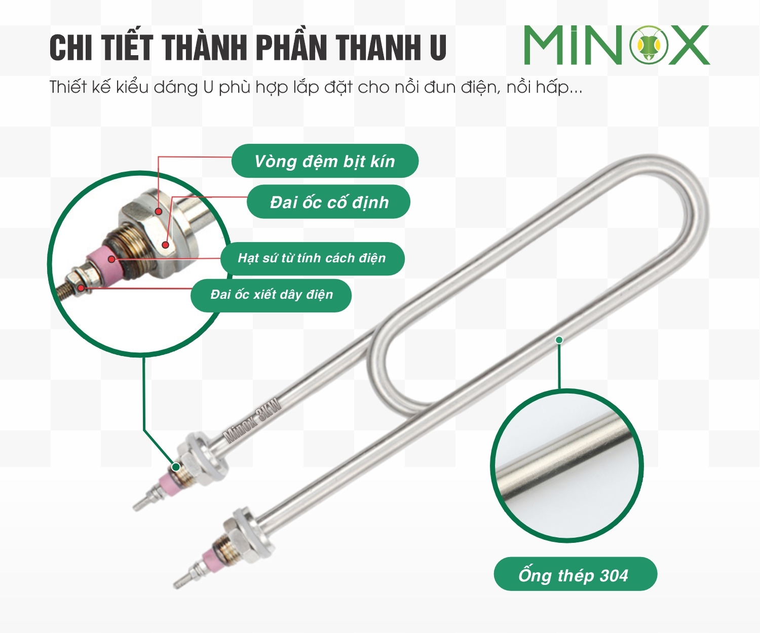 Thanh mayso 3kw tủ nấu cơm điện