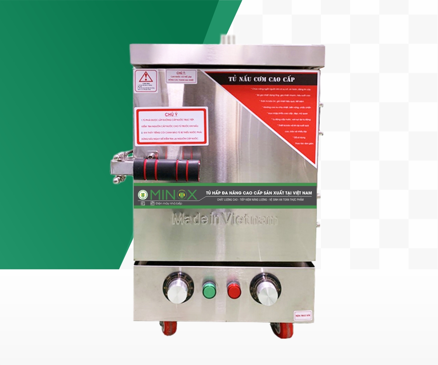 Tủ nấu cơm điện 4 khay 6kg gạo