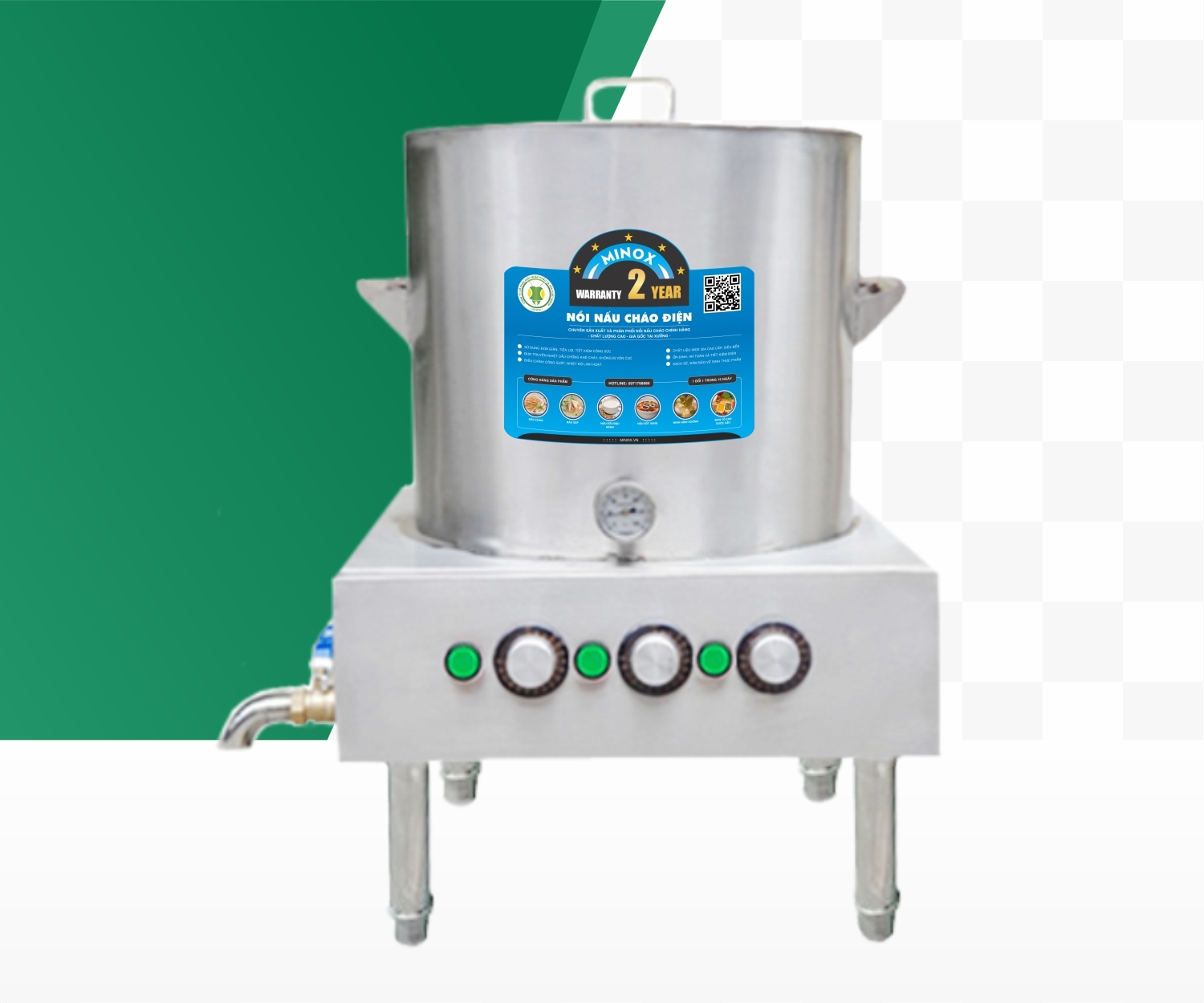 Nồi nấu cháo điện 120L