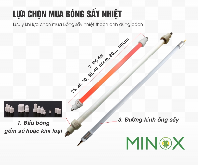 Bóng sấy thạch anh, sấy bát chén
