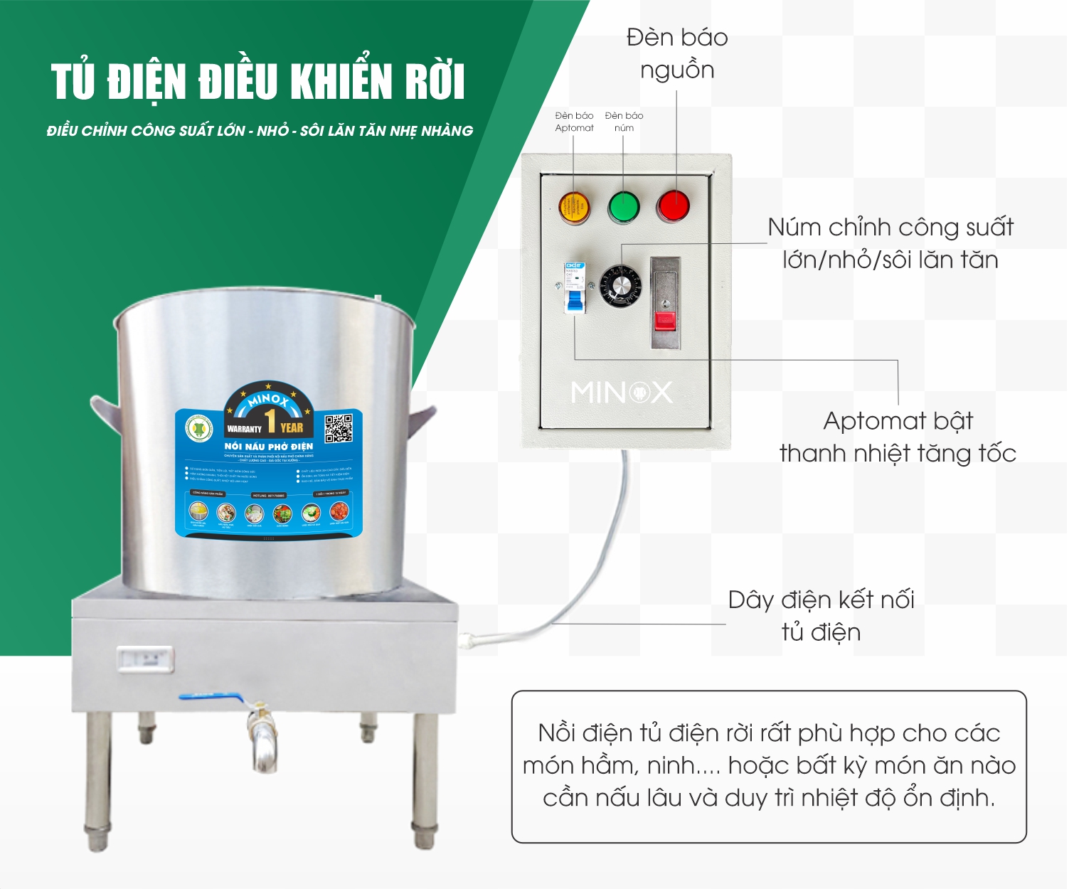 Nồi nấu phở 20 lít