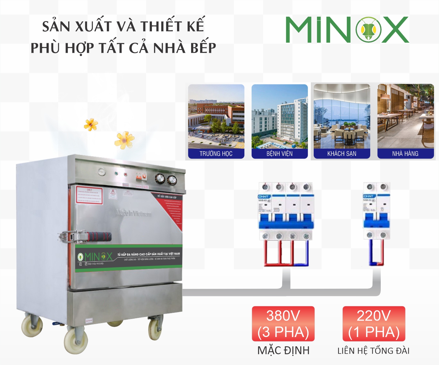 Tủ nấu cơm điện Minox